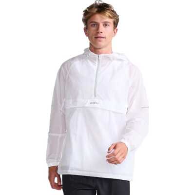 2XU Men's Aero Anorak White/Silver Reflective