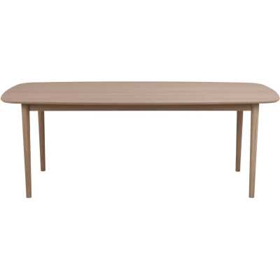 ACT NORDIC Aston matbord, med utdrag - vitpigmenterad ekfaner och ek