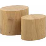 ACT NORDIC Mice soffbord - naturpapper vild ek, ovalt