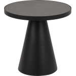 ACT NORDIC Soli Runt Soffbord - Fairbanks Svart Glas / Keramik och Svart Metall