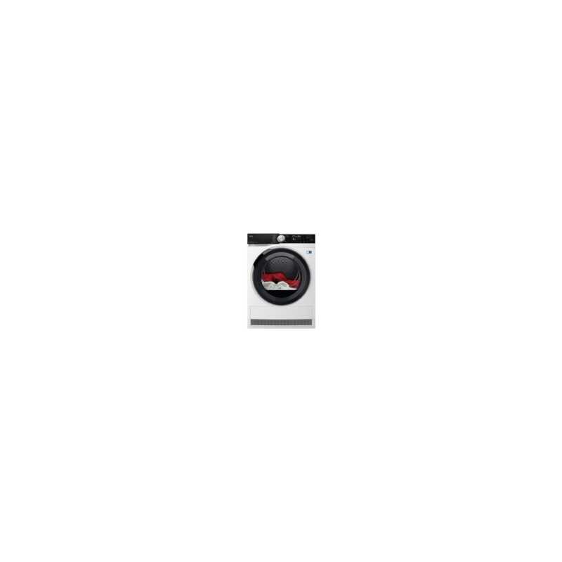AEG Series 9000 TR958M6CE, Fristående, Frontmatad, Värmepump, Vit, Rotations-, Röra, Lucka med glasfönster