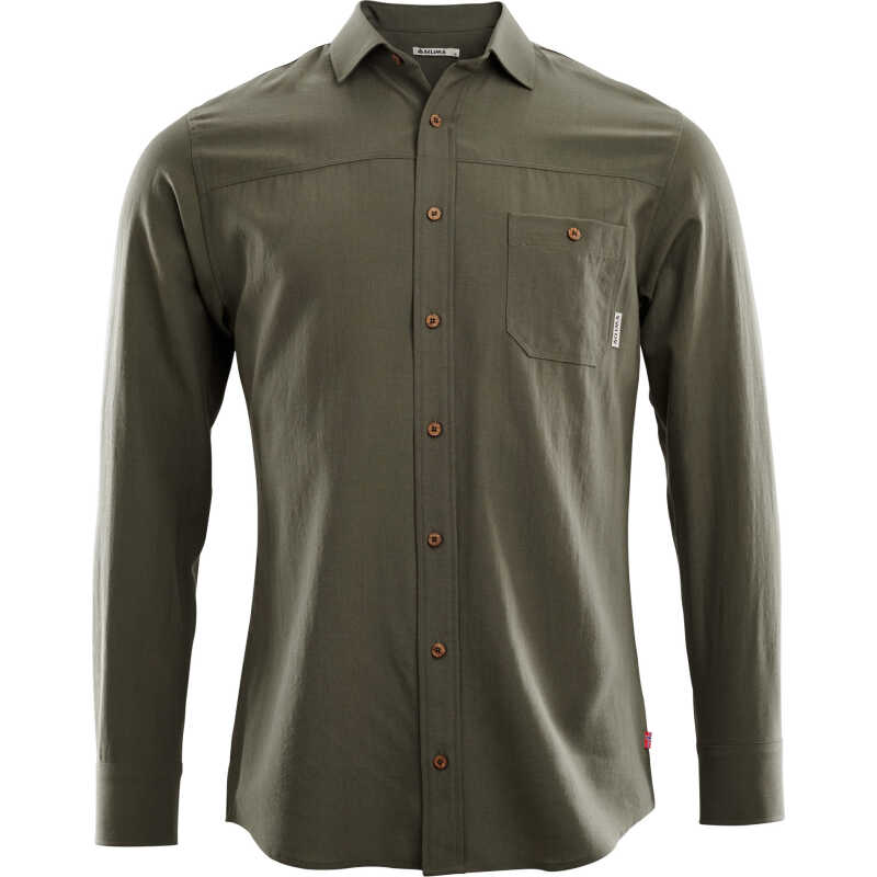 Aclima LeisureWool Woven Wool Shirt Man Ranger Green Aclima LeisureWool Woven Wool Shirt Man Ranger Green