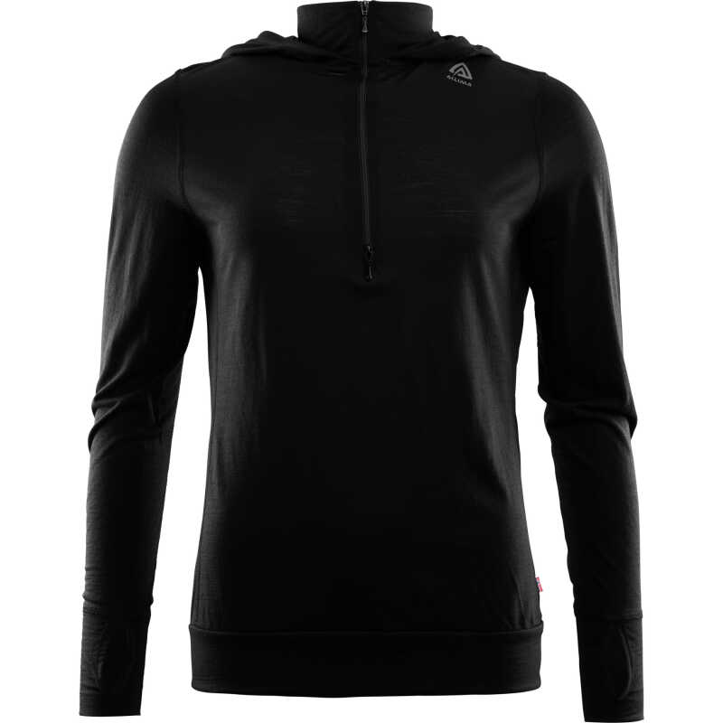 Aclima LightWool Hoodie Woman Jet Black Aclima LightWool Hoodie Woman Jet Black