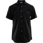 Aclima Men's LeisureWool Short Sleeve Shirt Jet Black