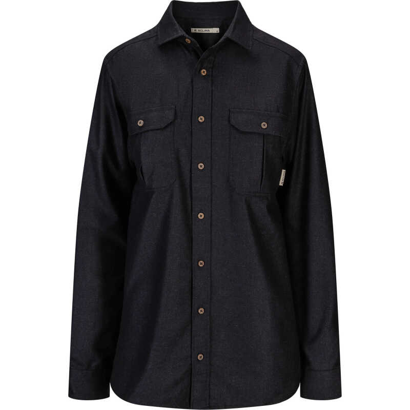 Aclima Men's ReBorn Woolshirt Dark Grey Melange Aclima Men's ReBorn Woolshirt Dark Grey Melange