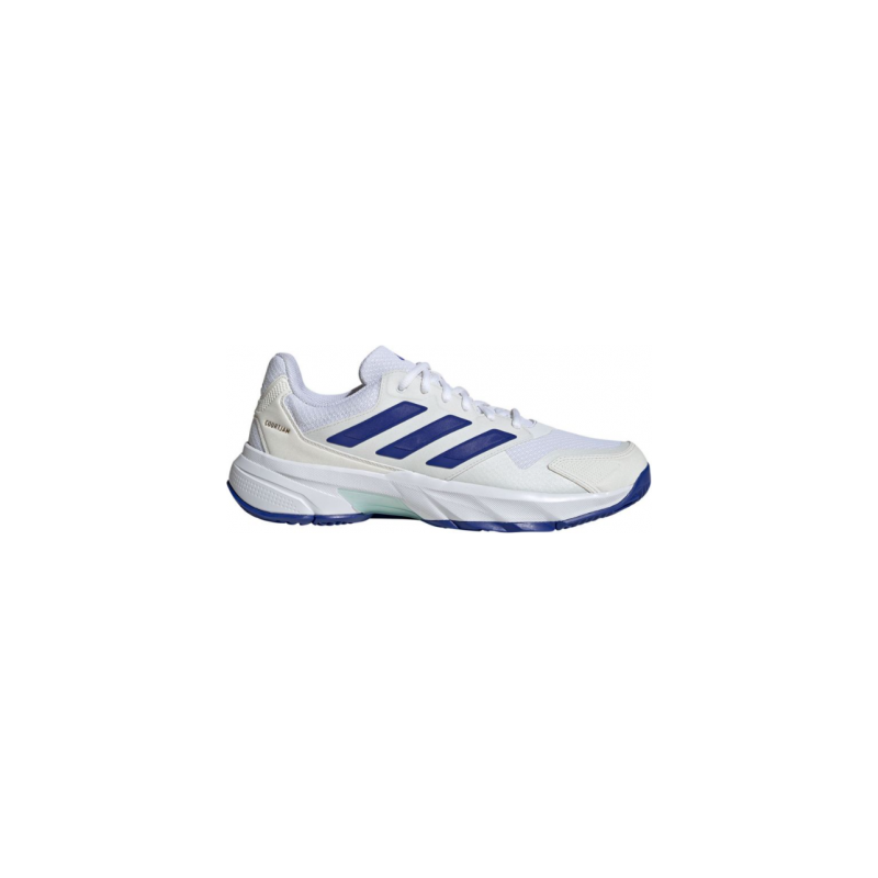 Adidas Courtjam Control 3 AllCourt White/Blue Mens Adidas Courtjam Control 3 AllCourt White/Blue Mens