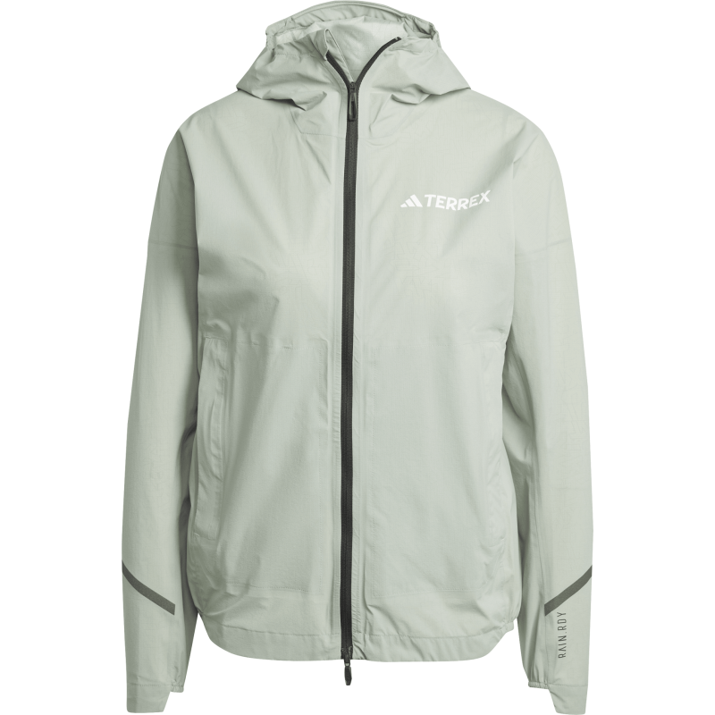 Adidas Women's Terrex Xperior 2.5L Light RAIN.RDY Jacket Silver Green