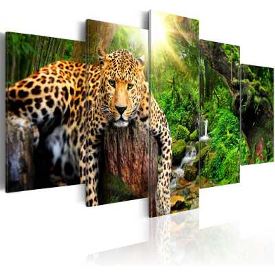 Artgeist bild - Predator's Relaxation, på duk, två storlekar 100x50