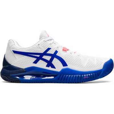 Asics Gel-Resolution 8 Clay Dam White/Lapis Lazuli Blue