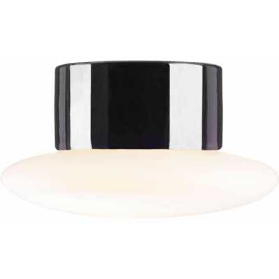 Aton Cairo Matt Opal Svart IP44 Rak ⌀200mm