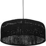 BEPUREHOME Collection taklampa, rund - svart bambu