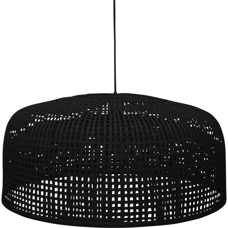 BEPUREHOME Collection taklampa, rund - svart bambu BEPUREHOME Collection taklampa, rund - svart bambu