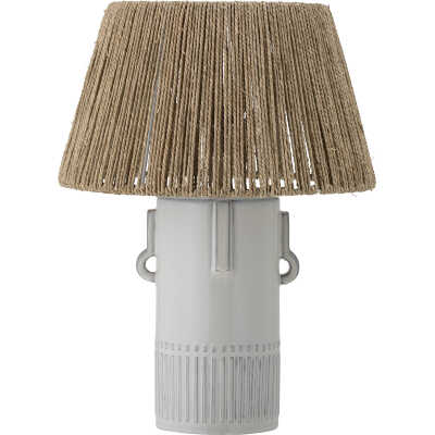 BLOOMINGVILLE Rama bordslampa - jute och vitt stengods
