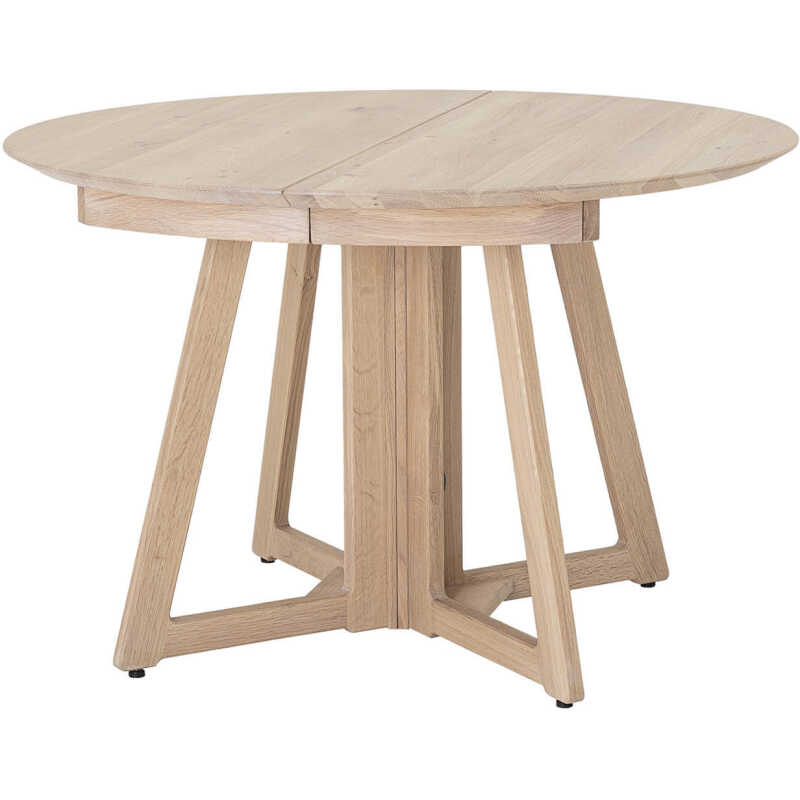 BLOOMINGVILLE Runt Owen Matbord med Utdragsfunktion - Naturlig Vittvättad Ek BLOOMINGVILLE Runt Owen Matbord med Utdragsfunktion - Naturlig Vittvättad Ek