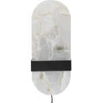 BLOOMINGVILLE Taco Vägglampa, Svart, Alabaster