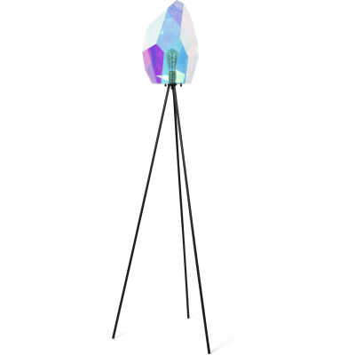 BOLD MONKEY Diamond Dear golvlampa - regnbågsfärgad holografisk akryl och järn