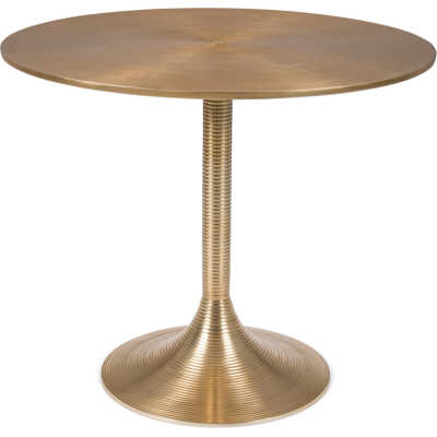 BOLD MONKEY Hypnotizing Runt matbord, runt - guld aluminium