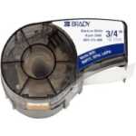 BRADY Shrinkflex vit/svart text krympförhållande 3 till 1A: 6,00mm, B: 2,10mC: 1,20mm, D: 2,80mm