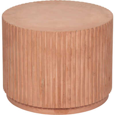 BROSTE COPENHAGEN Runt Rillo Soffbord - Brun Fibercement
