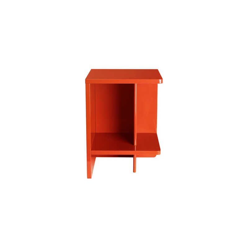 BROSTE COPENHAGEN Tenna sängbord, högervänt, med 1 hylla - pumpa orange MDF