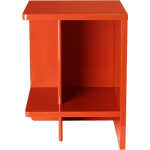 BROSTE COPENHAGEN Tenna sängbord, vänstervänt, med 1 hylla - pumpa orange MDF