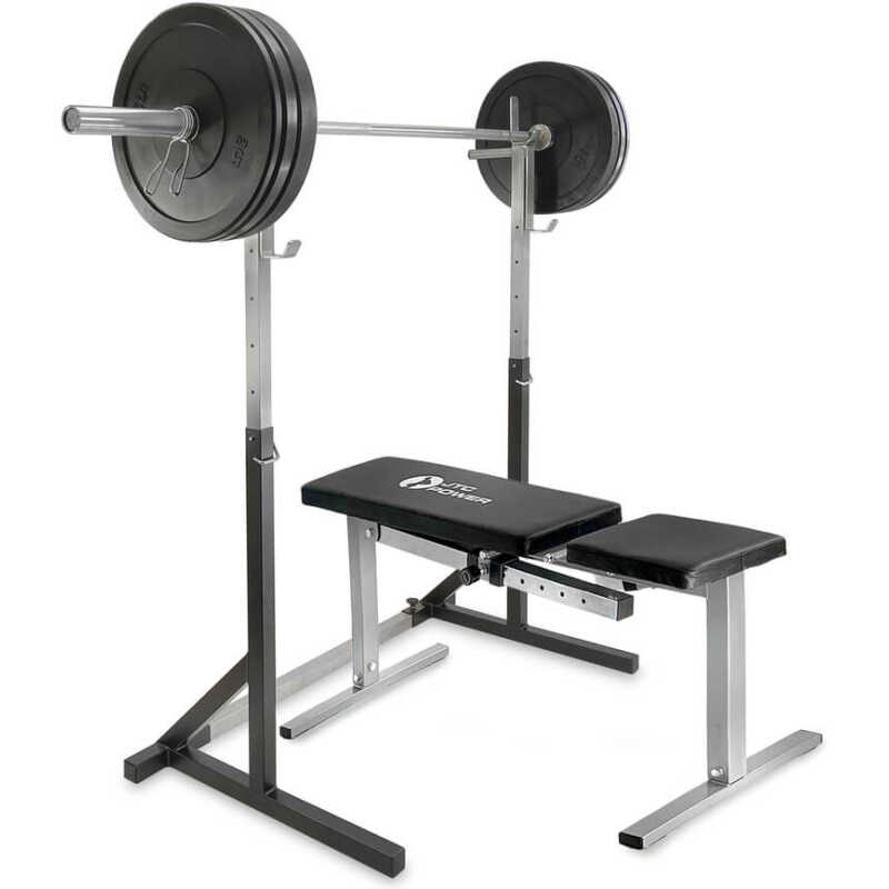 Bänk, Ställning & Bumperset 80 kg, JTC Power Bänk, Ställning & Bumperset 80 kg, JTC Power