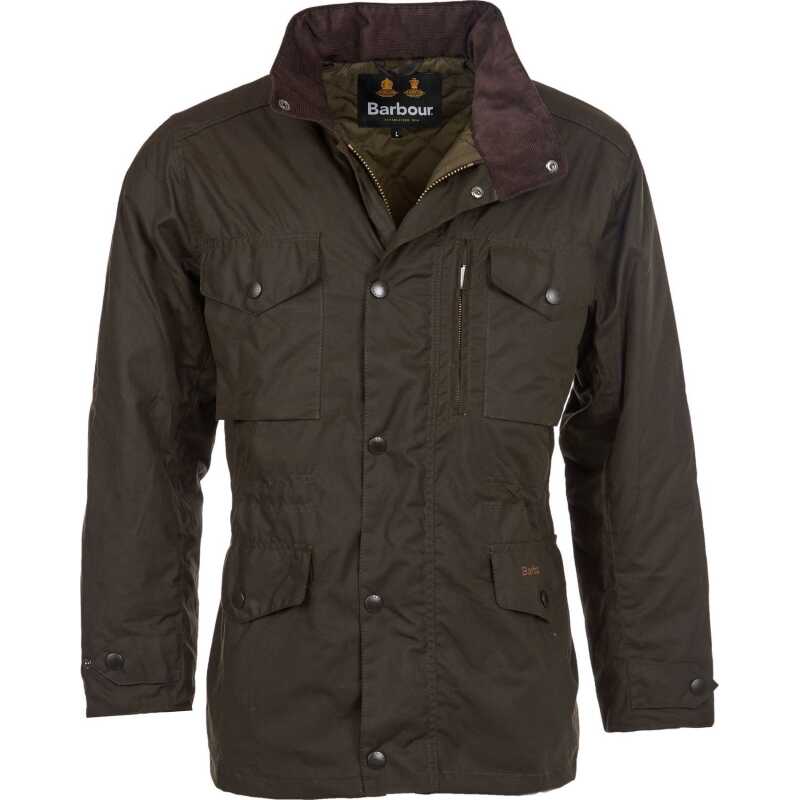 Barbour Men's Barbour Sapper Wax Jacket Olive