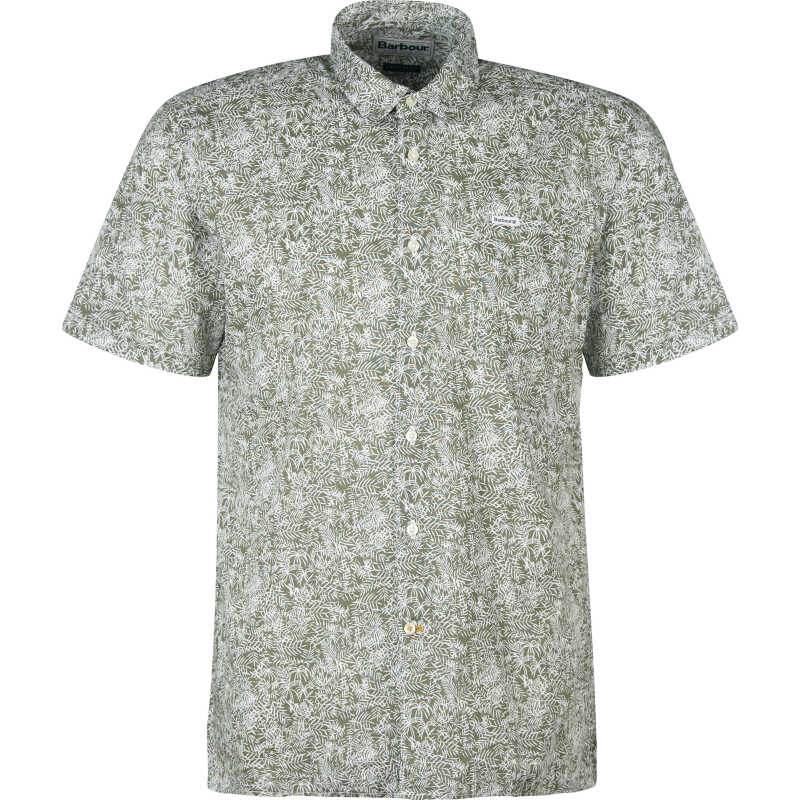 Barbour Men's Braithwaite Shortsleeve Summer Shirt Dusty Olive