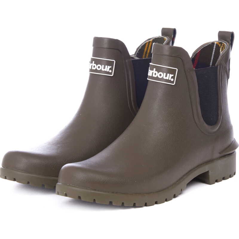 Barbour Women's Wilton Rubber Boot Olive Barbour Women's Wilton Rubber Boot Olive