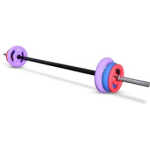 Barpump set 19,5kg, gummistång, JTC Fitness