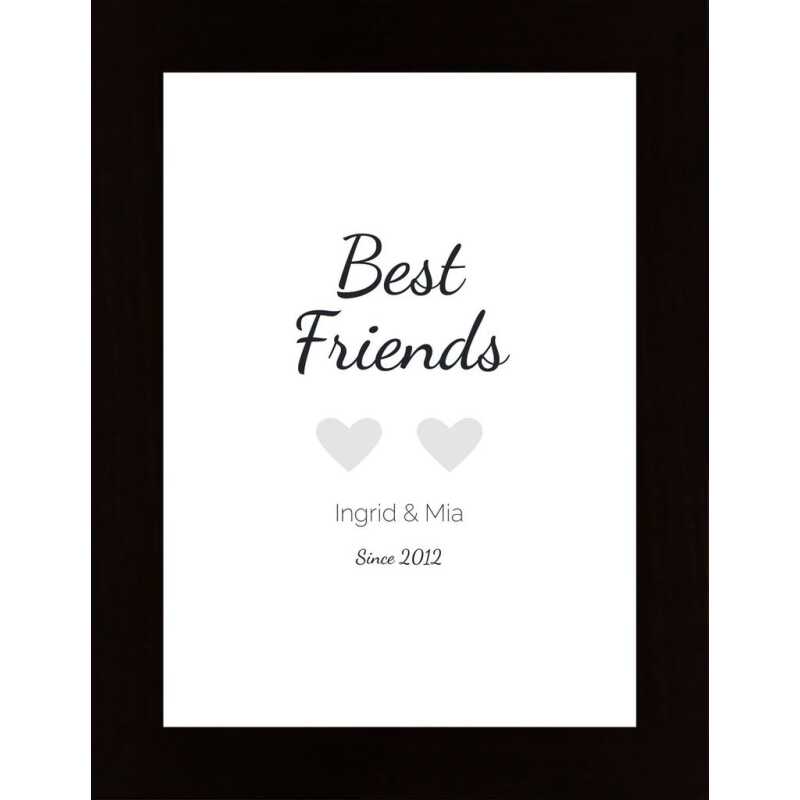 Bästa Vänner (Egen Text) - Personlig Poster