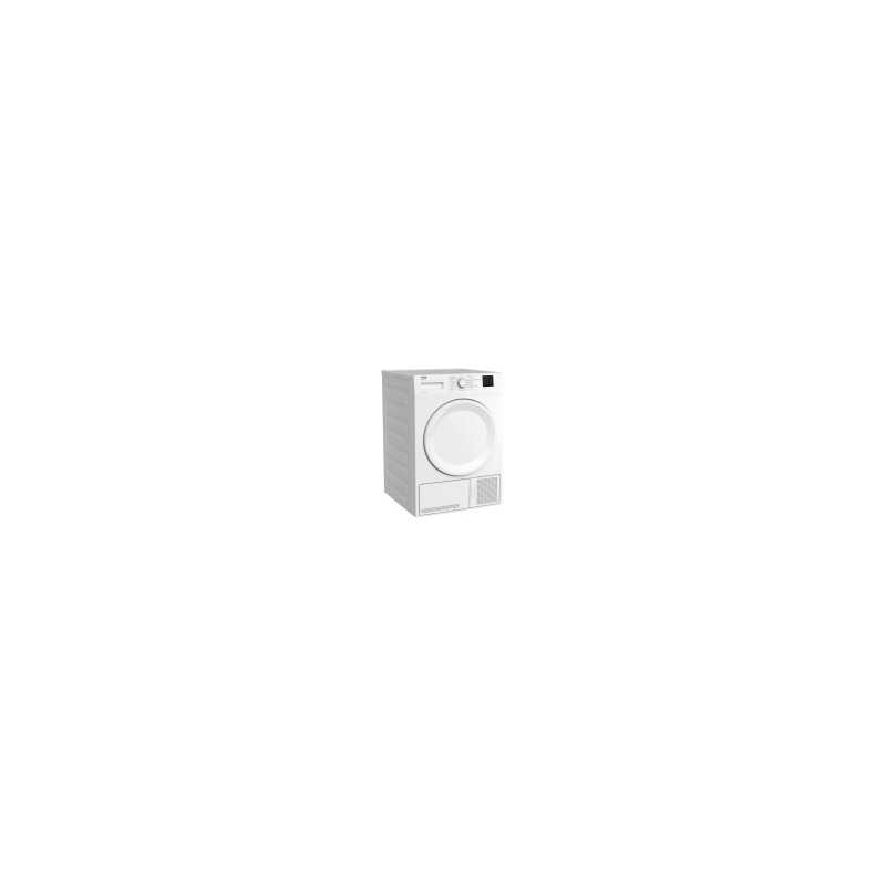 Beko DCU 8230 N - Torktumlare - bredd: 59.7 cm - djup: 56.8 cm - höjd: 84.6 cm - frontmatad - vit