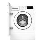 Beko WITC7612B0W - Tvättmaskin - bredd: 60 cm - djup: 55 cm - höjd: 82 cm - frontmatad - 55 liter - 7 kg - 1200 rpm - vit