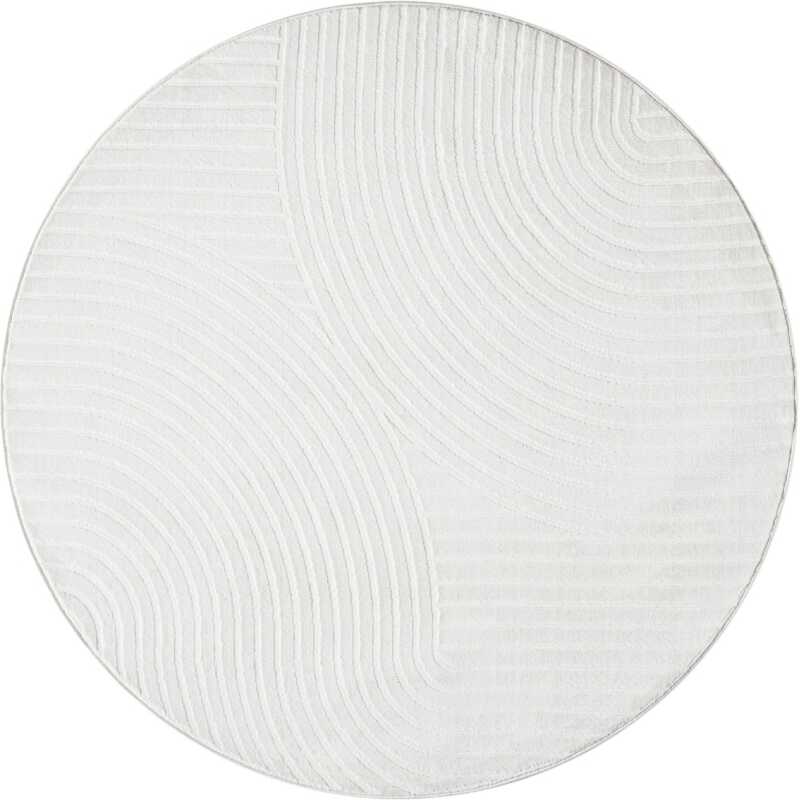 Bella Spin Offwhite Rund 120 cm Wiltonmatta Bella Spin Offwhite Rund 120 cm Wiltonmatta