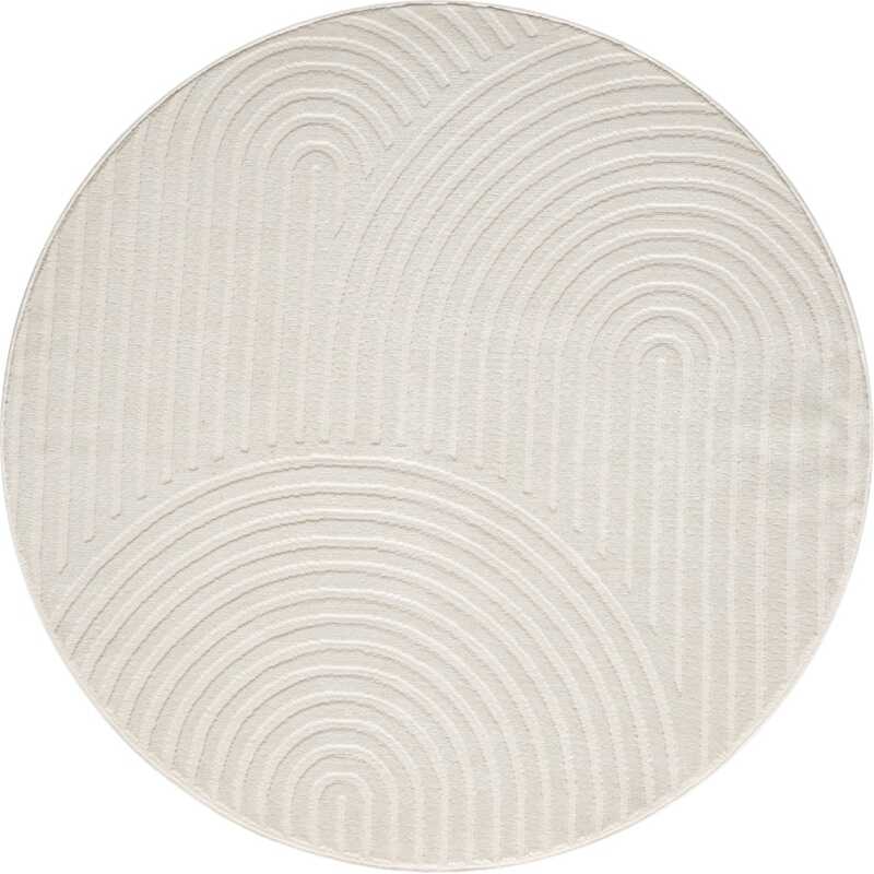 Bella Zen Offwhite Rund 120 cm Wiltonmatta Bella Zen Offwhite Rund 120 cm Wiltonmatta