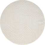 Bella Zen Offwhite Rund 240 cm Wiltonmatta