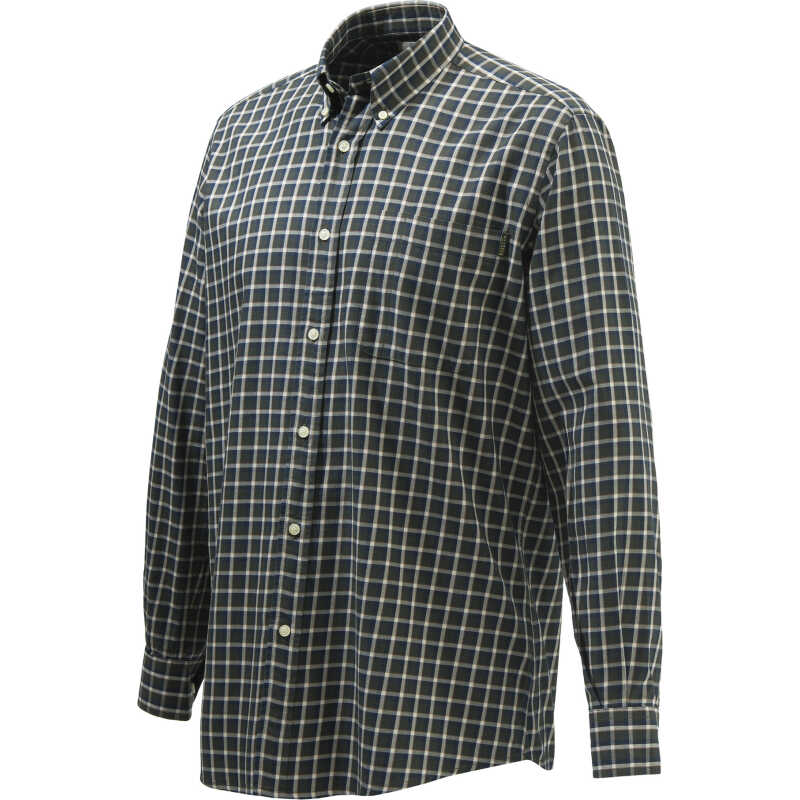 Beretta Men's Wood Button Down Shirt Green Moss Check Beretta Men's Wood Button Down Shirt Green Moss Check