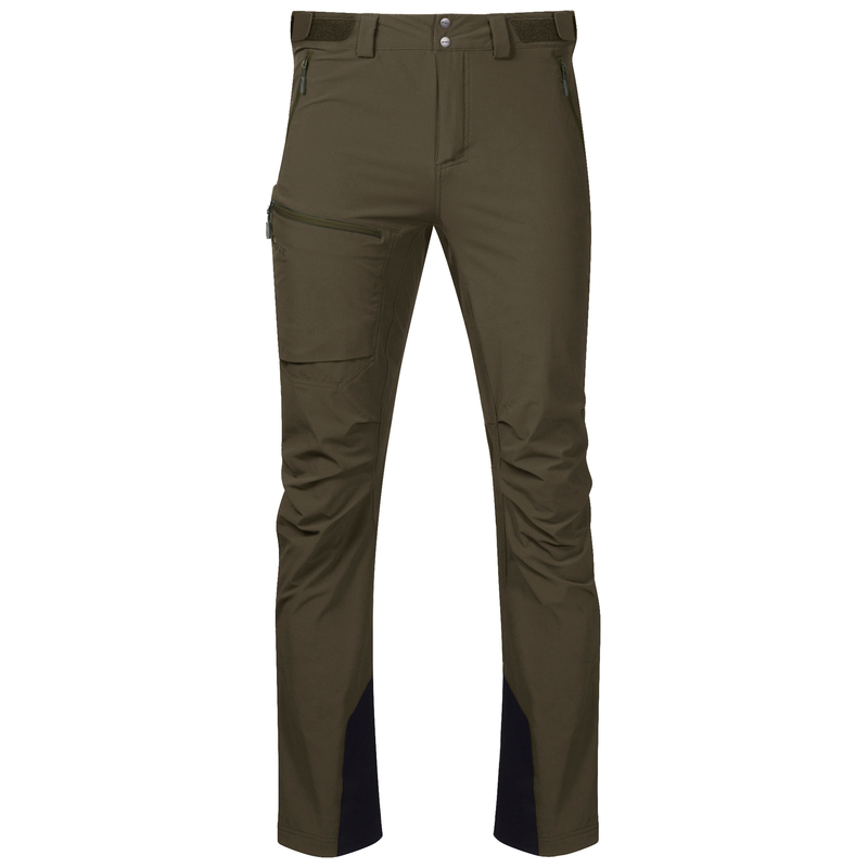 Bergans Men's Breheimen Softshell Pants Dark Green Mud