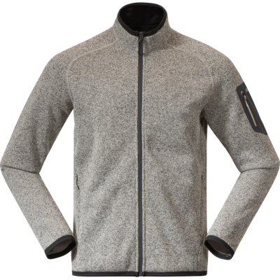 Bergans Men's Kamphaug Knitted Jacket Chalk Sand