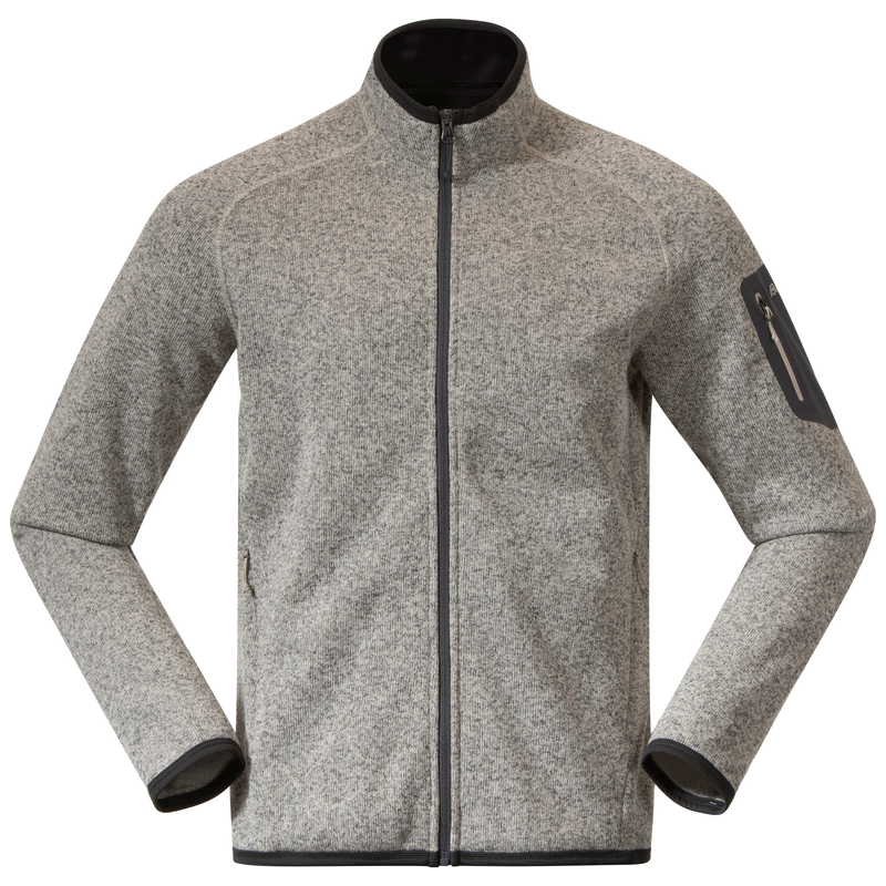 Bergans Men's Kamphaug Knitted Jacket Chalk Sand