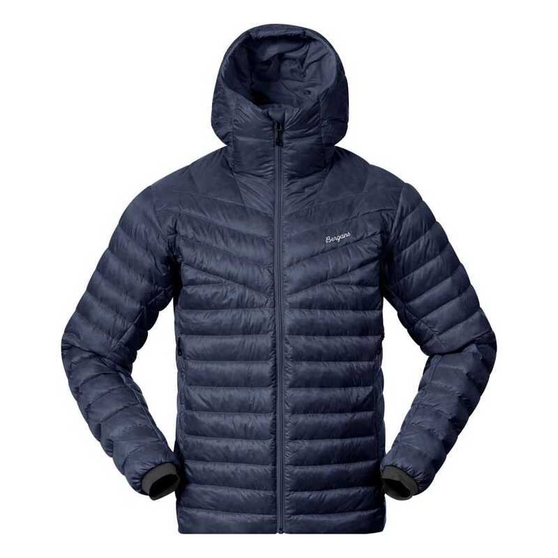 Bergans Men's Rabot Light Down Jacket Hood Navy Blue Bergans Men's Rabot Light Down Jacket Hood Navy Blue