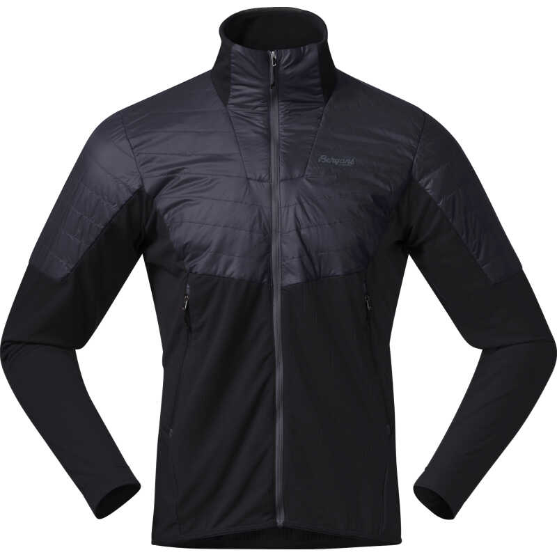Bergans Men's Senja Midlayer Jacket Black/Solid Charcoal