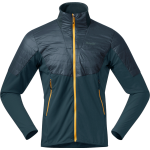 Bergans Men's Senja Midlayer Jacket Orion Blue/Light Golden Yellow
