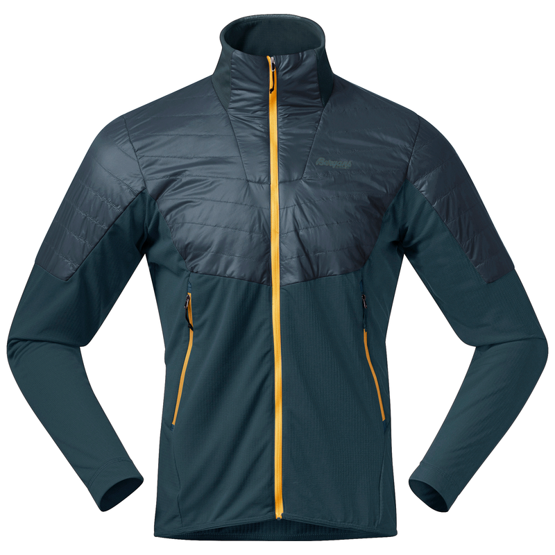 Bergans Men's Senja Midlayer Jacket Orion Blue/Light Golden Yellow Bergans Men's Senja Midlayer Jacket Orion Blue/Light Golden Yellow