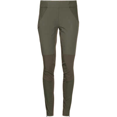 Bergans Women's Fl⌀yen Original Tight Pants Dark Green Mud