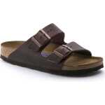 Birkenstock Women's Arizona Oiled Nubuck Leather Soft Footbed Narrow Habana