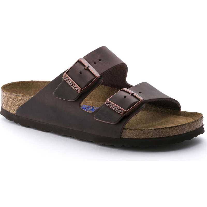 Birkenstock Women's Arizona Oiled Nubuck Leather Soft Footbed Narrow Habana Birkenstock Women's Arizona Oiled Nubuck Leather Soft Footbed Narrow Habana