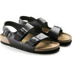 Birkenstock Women's Milano Natural Leather Narrow Black