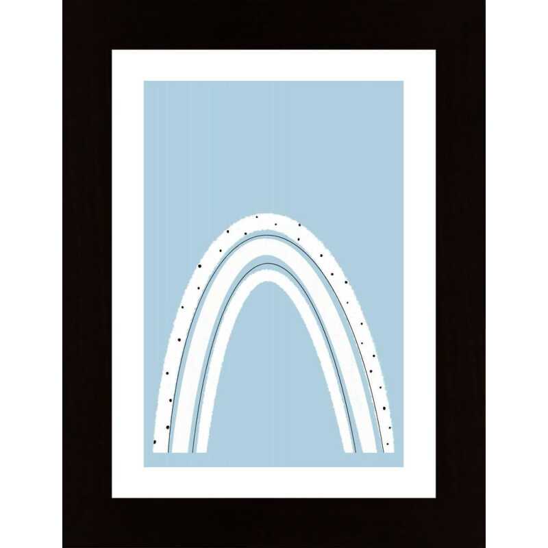 Black And White Rainbow Poster