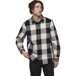 Black Diamond Men's Project Lined Flannel Black-Off White Plaid